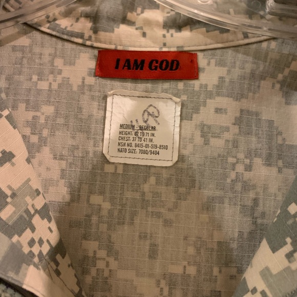 Bling Repurposed Army Jacket- BLING LOVE! - Picture 6 of 8